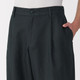 Pantaloni a gamba dritta con pieghe mix canapa da uomo
