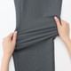 Pantaloni a gamba affusolata in misto seersucker da uomo