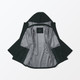 Giacca idrorepellente con cappuccio da uomo.
