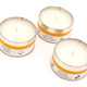 Candela in latta all`incenso e all`ambra