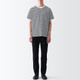 T‐shirt girocollo in jersey..