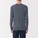 T‐shirt a maniche lunghe in cotone caldo con scollo a crew da uomo