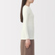 T‐shirt a maniche lunghe in cotone caldo con scollo a crew da donna