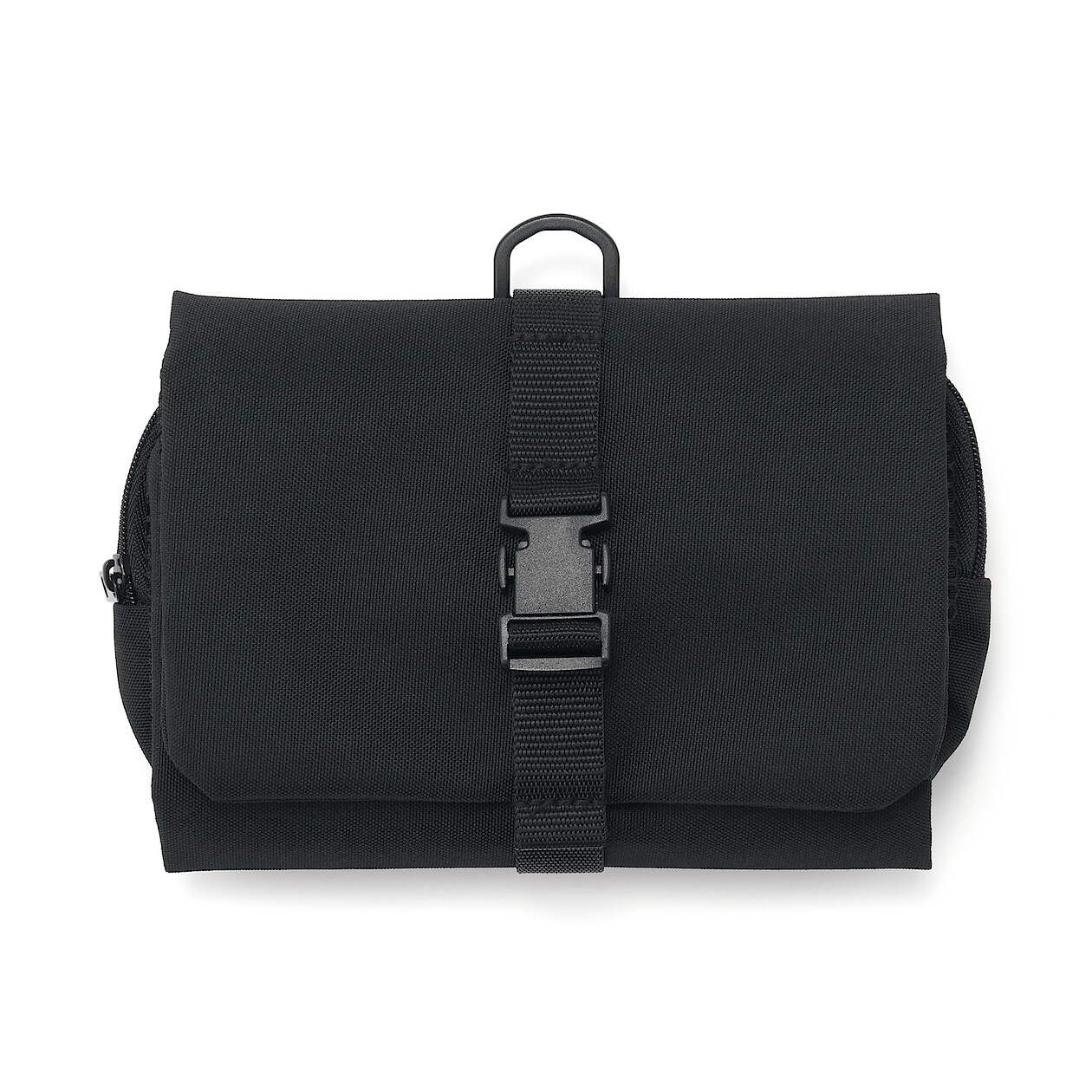 Beauty Case Da Viaggio Pieghevole | Impermeabile Con Gancio Appendiabiti | Organizer Trucco E Cosmetici | Grigio - 3