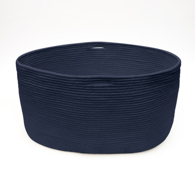 Cestino portaoggetti ovale in cuoio intrecciato INANIS - Limac Design