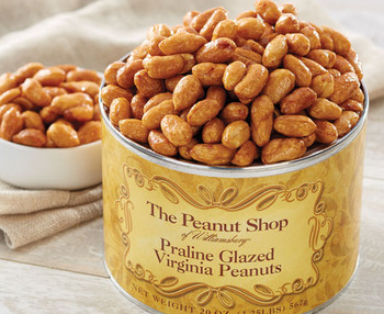 The Peanut Shop of Williamsburg - Honey Roasted Peanuts - 20 oz. Tin -  Price Includes Shipping - The Virginia Marketplace