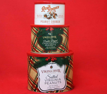 Holiday Plaid Peanut Tower!