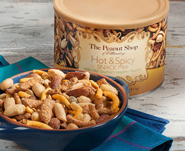 HOT & SPICY SNACK MIX WITH HOT SOUTHERN JALAPENO NUTS