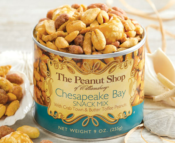 CHESAPEAKE BAY SNACK MIX WITH CRAB TOWN PEANUTS