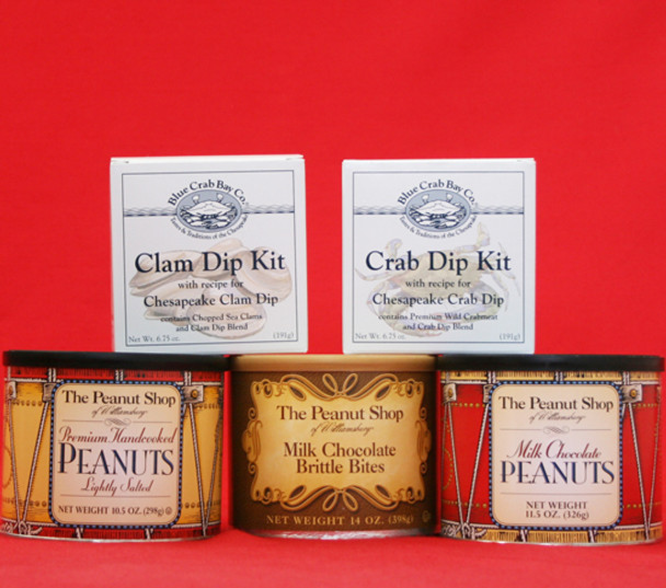 COLONIAL DRUMS AND SEAFOOD DIPS PARTY GIFT BOX