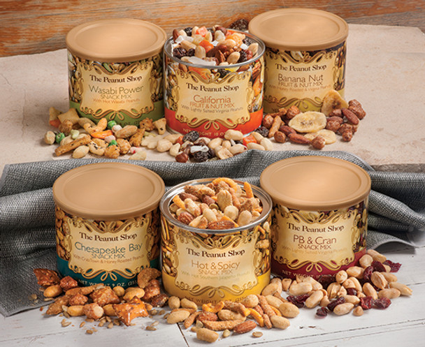 6 TIN SNACK SAMPLER