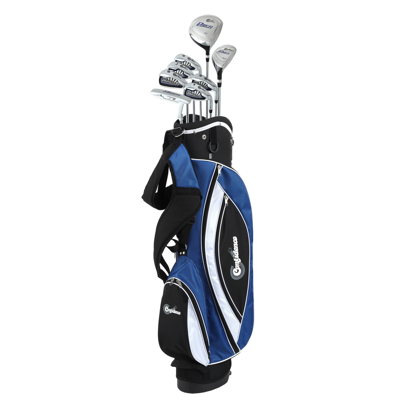 Confidence Golf Mens Power V3 Club Set and Stand Bag LEFTY - Golf