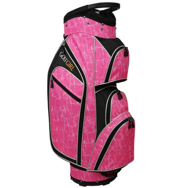 Golf Girl Ladies 14 Way Cart Bag - Pink - Golf Outlets of