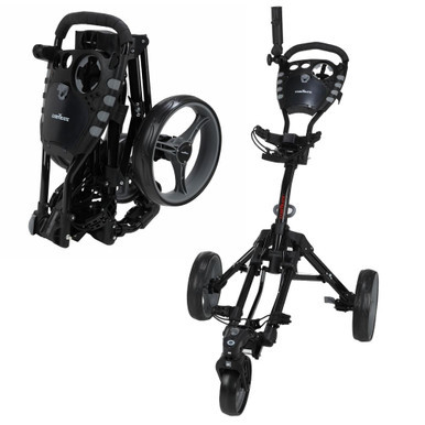 Caddymatic Golf 360 SwivelEase 3 Wheel Folding Golf Cart - Golf