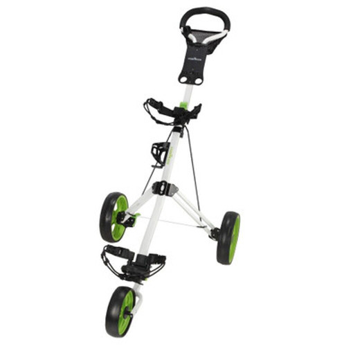 Caddymatic Golf Pro Lite 3 Wheel Golf Cart White/Green