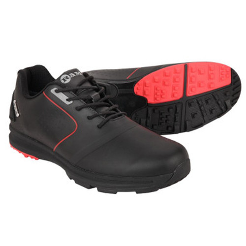 Ram Golf Player Mens Waterproof Golf Shoes Black/Red