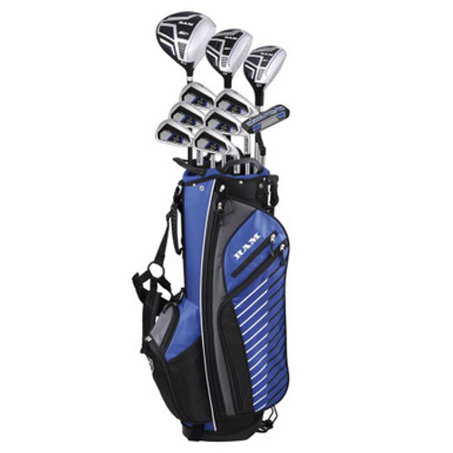 Ram Golf SDX Mens Golf Clubs Set + Bag, Left Hand, Graphite/Steel