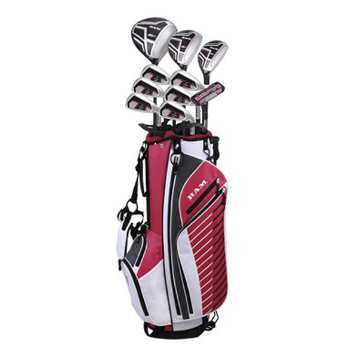 Ram Golf SDX Ladies Golf Clubs Set + Bag, Left Hand, ALL Graphite