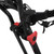 Caddymatic Golf Quad 4-Wheel Folding Golf Pull / Push Cart Black/Red