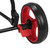 Caddymatic Golf Continental 3 Wheel Folding Golf Push/Pull Cart Black/Red