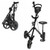 Caddymatic Golf X-TREME 3 Wheel Push/Pull Golf Cart with Seat Black