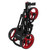 Caddymatic Golf X-Lite One-Click Folding Pull/Push Golf Cart Black/Red