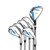 Forgan of St Andrews F200 Stainless Steel Iron Set with Hybrid, Mens Left Hand, Steel Shafts