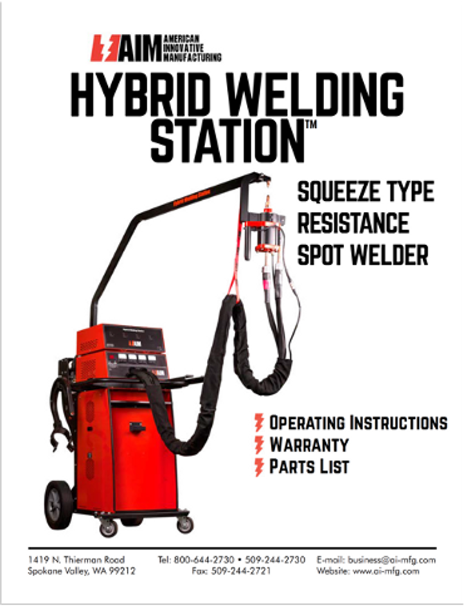 Hybrid Welding Station Manual 01-21-21 Update