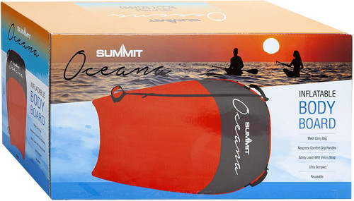 New Summit Oceana Single Inflatable Body Board Red