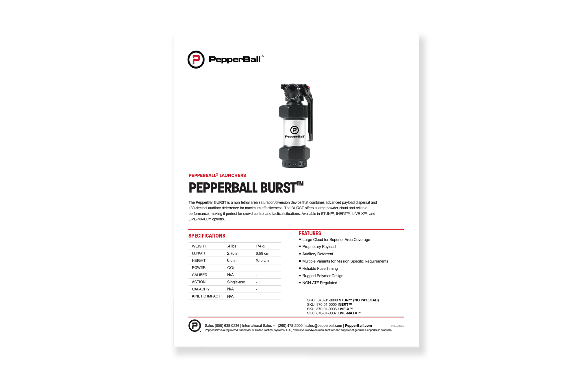 PepperBall BURST™