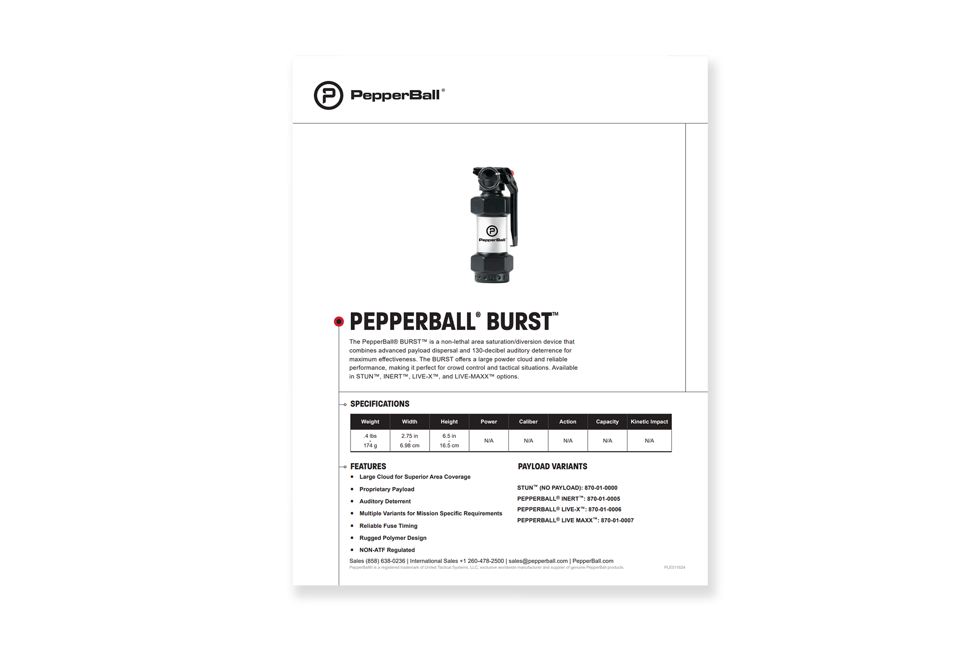 PepperBall BURST™