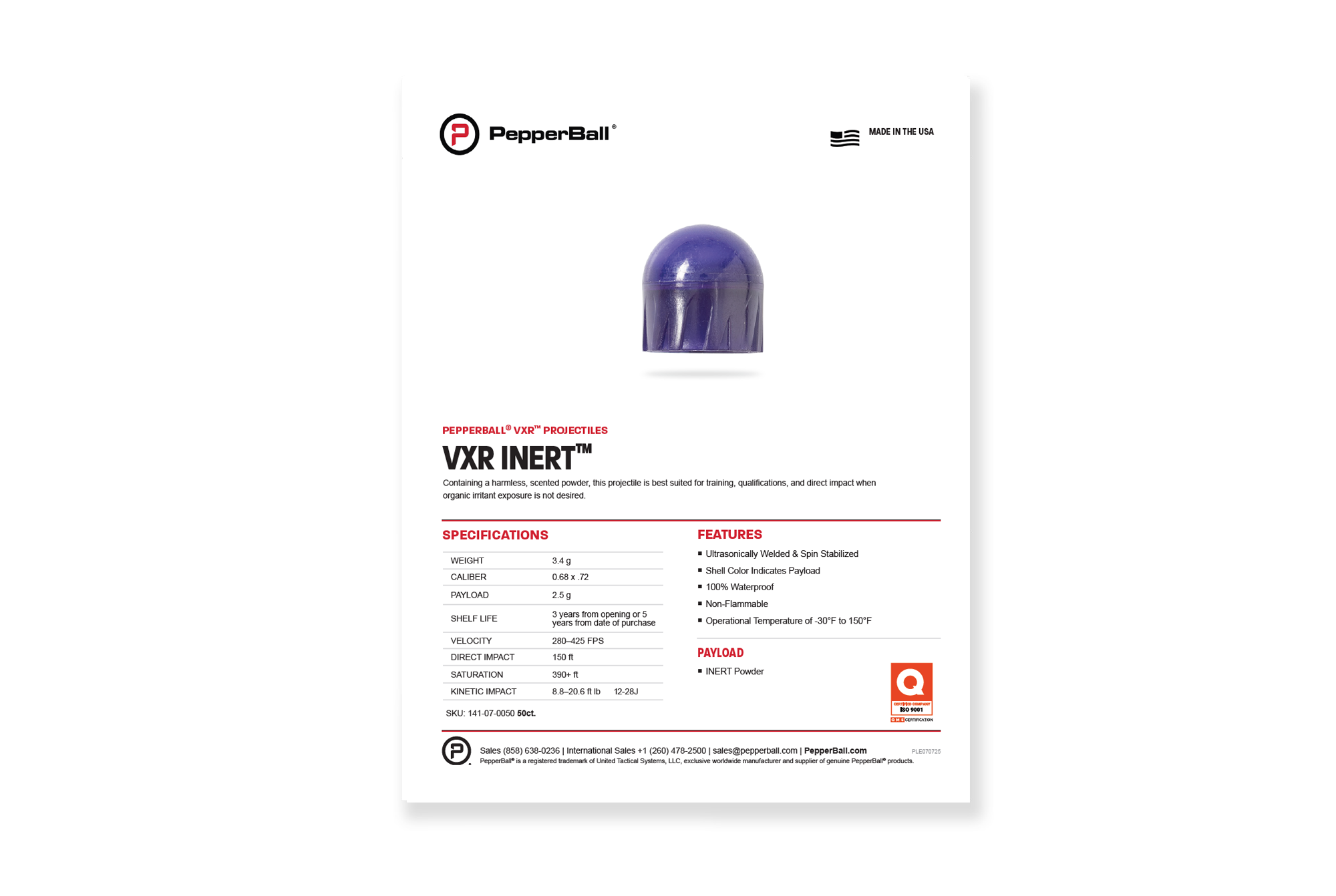 VXR™ INERT™