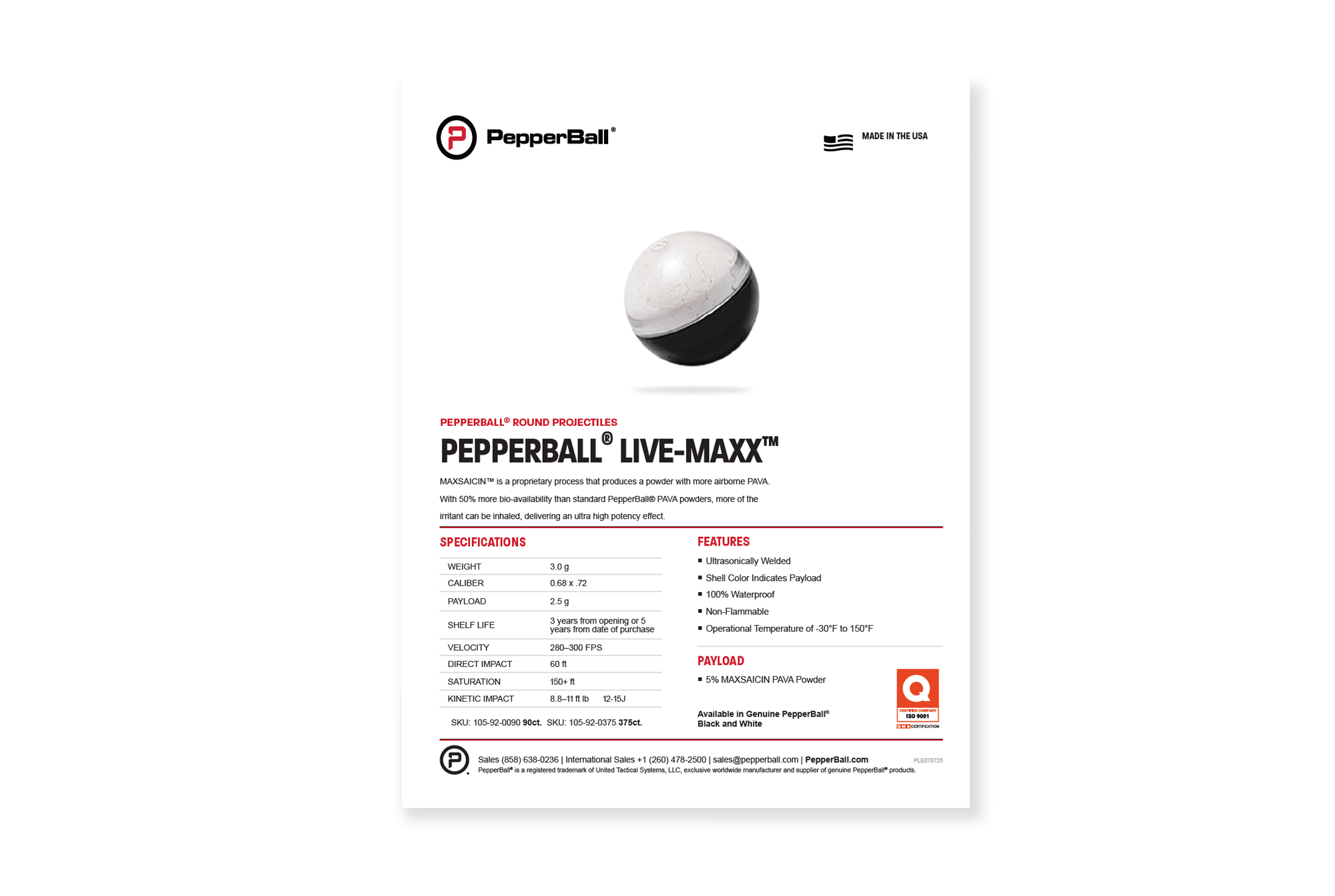 PepperBall® LIVE-MAXX™