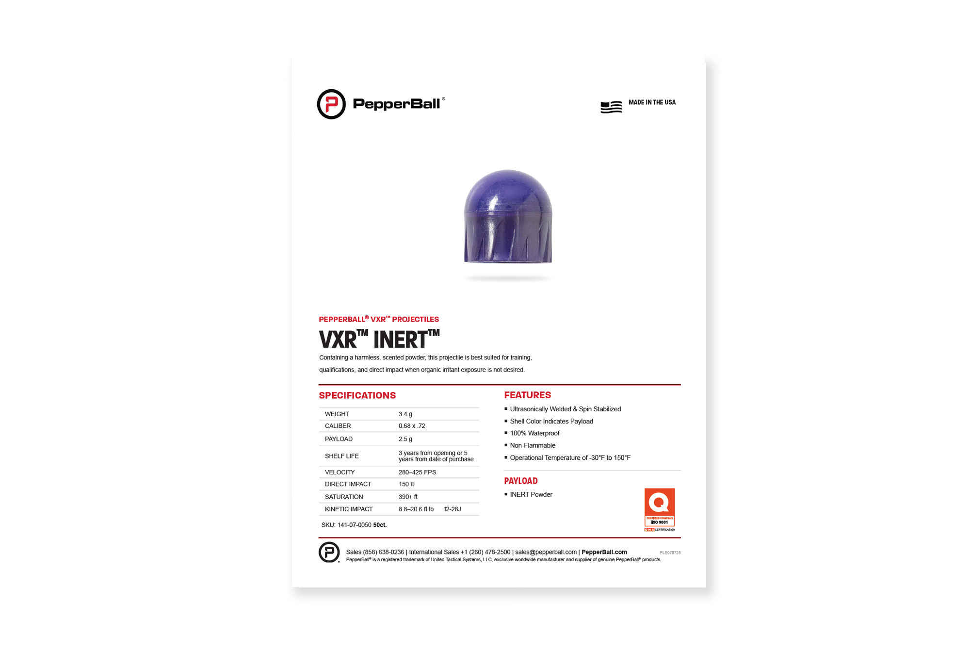 VXR™ INERT™