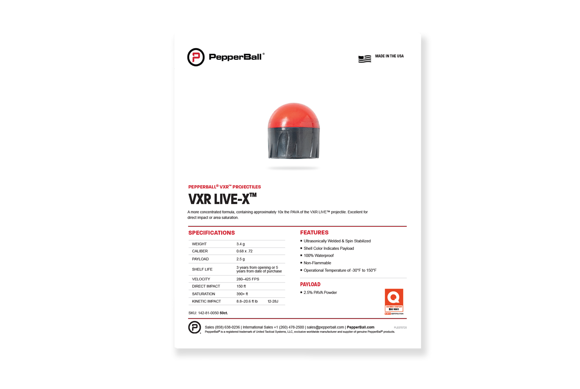 VXR™ LIVE-X™