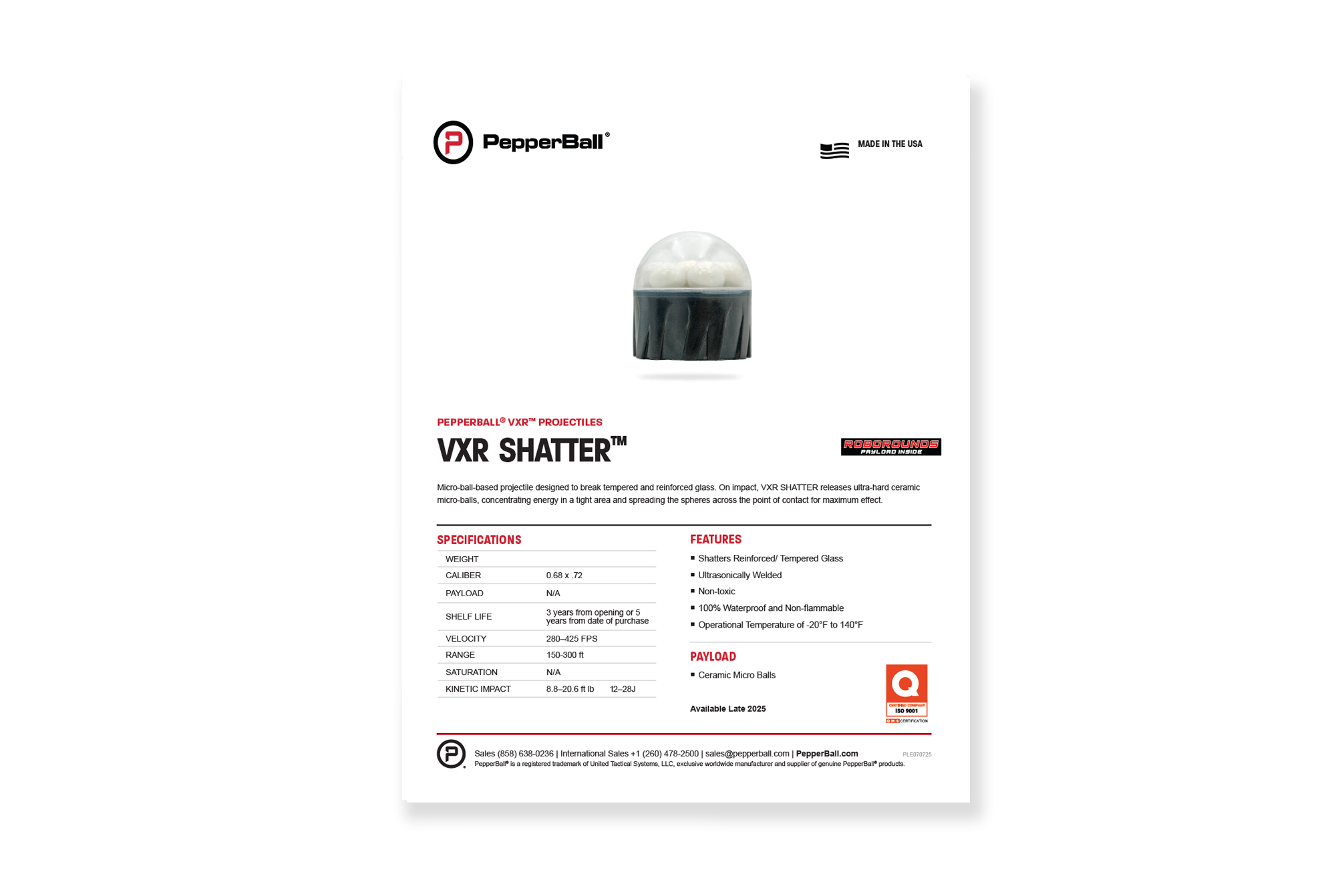 VXR™ SHATTER™