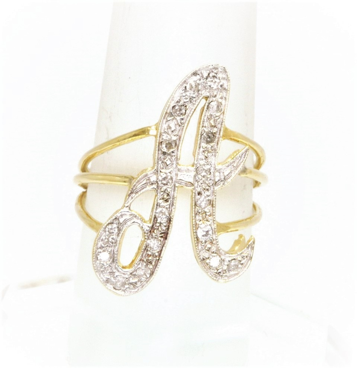 14K Two Tone Gold Diamond 