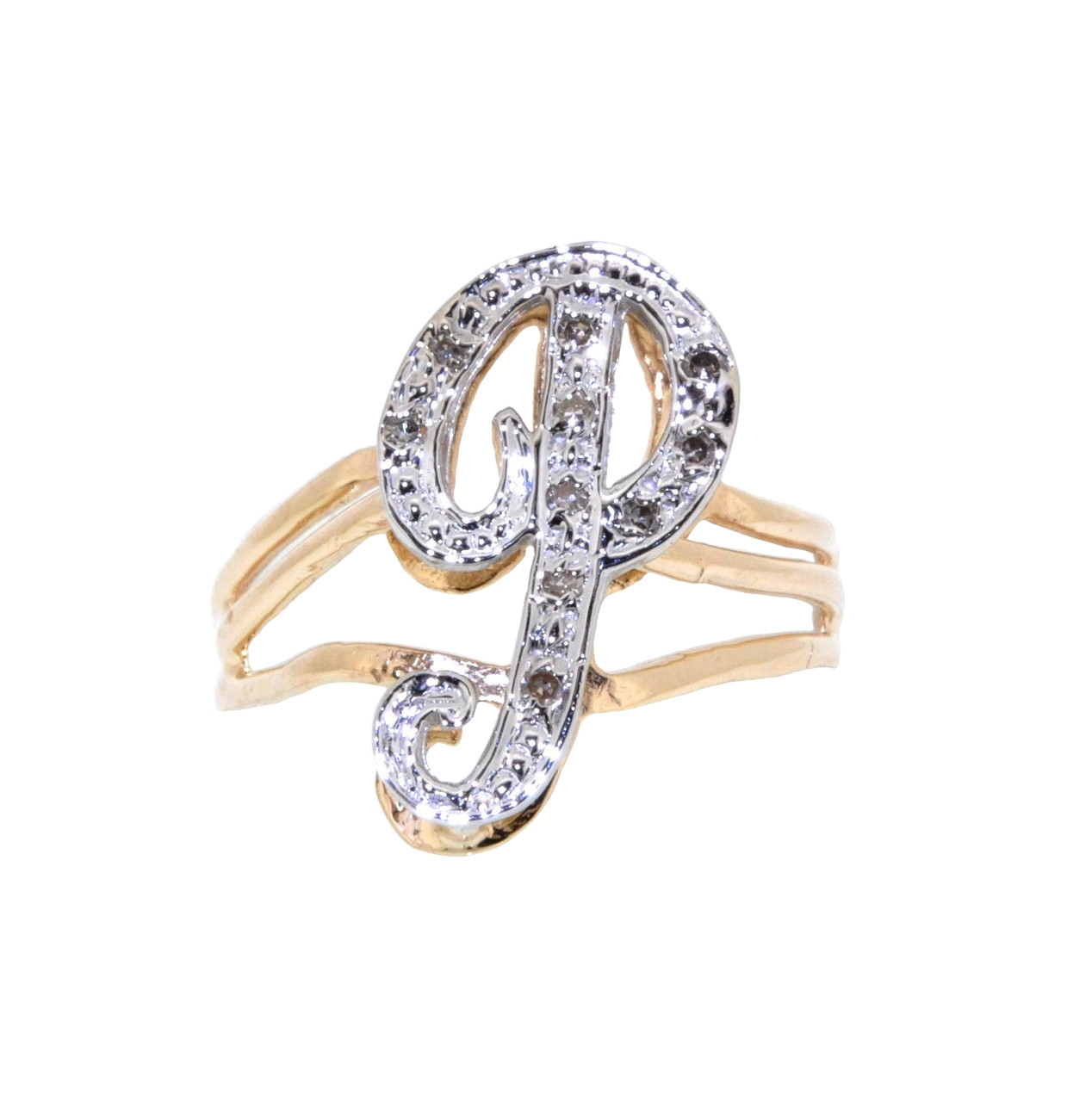 14K Two Tone Gold Diamond 