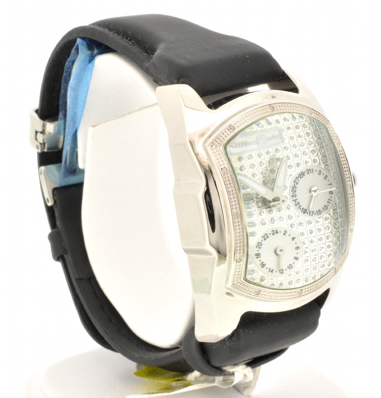 Techno Swiss watch with silver face and Swarovski Crystals Techno Swiss Men main image 3