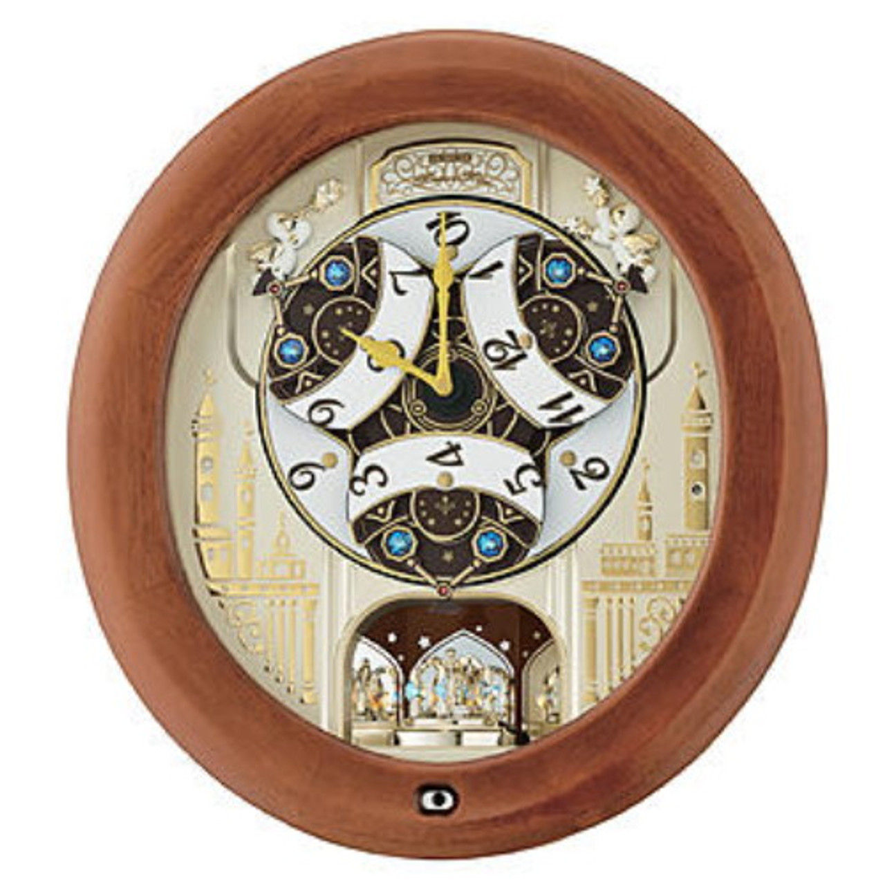 Seiko Mirfield 18 Hi-Fi Melodies - Melody in Motion & Rotating Pendulum  Wall Clock