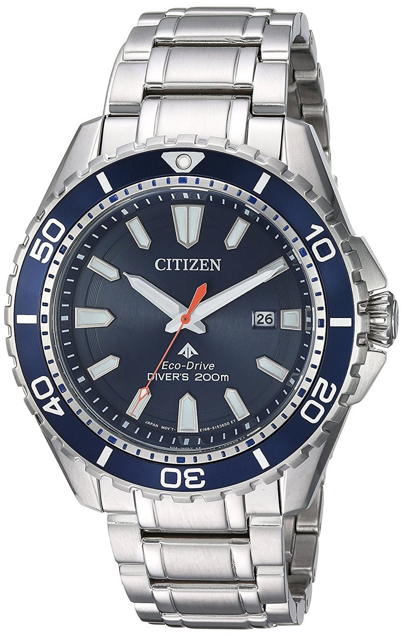 Citizen BN0191-55L Men's Eco Drive Promaster Stainless Steel Blue Dial  Watch | Shin Brothers*