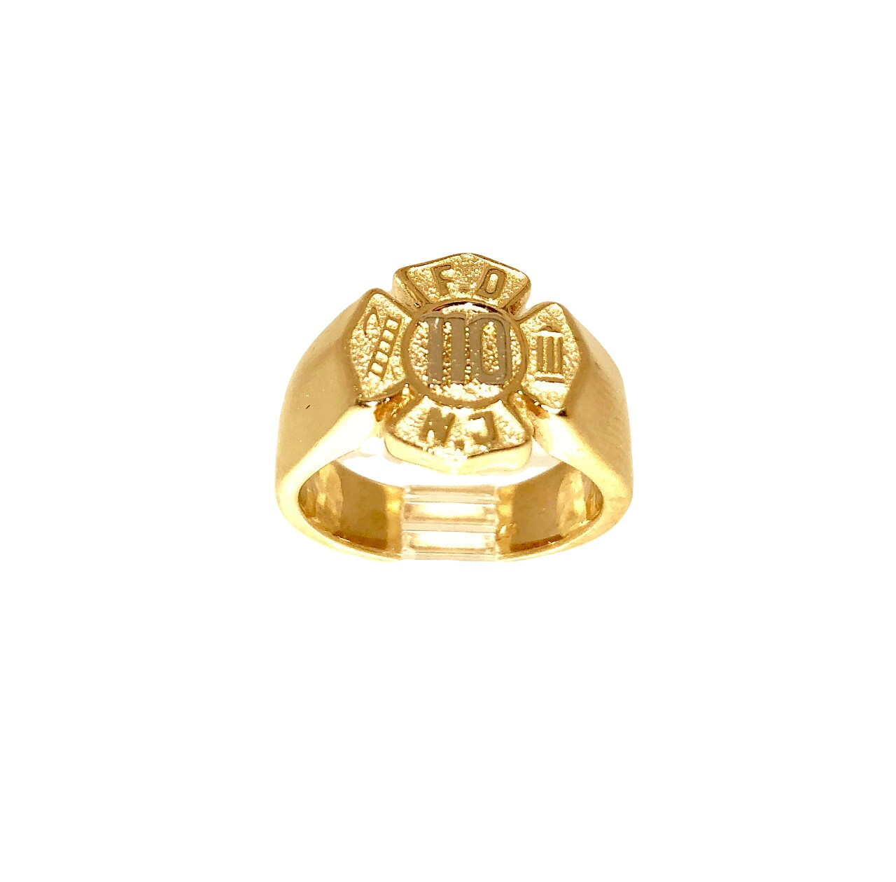 Fire Chief Gold Ring Firefighter's Blessing 8, Bradford Exchange