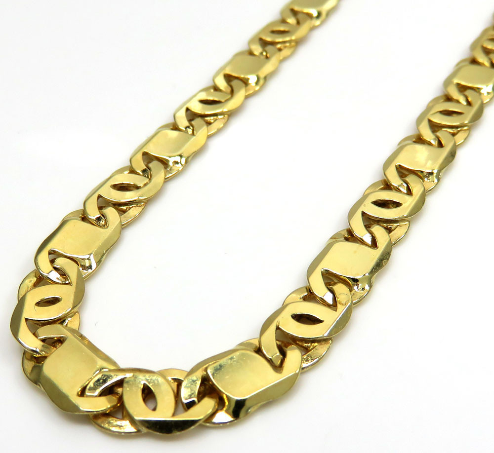 14K Yellow Gold Men's Tiger Eye 
