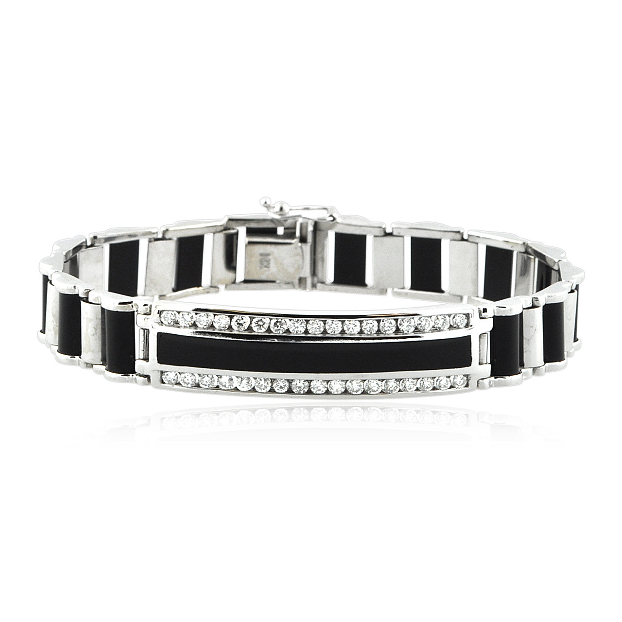 Silver Diamond Tennis Bracelet for Men - Tennis Bracelets | Twistedpendant