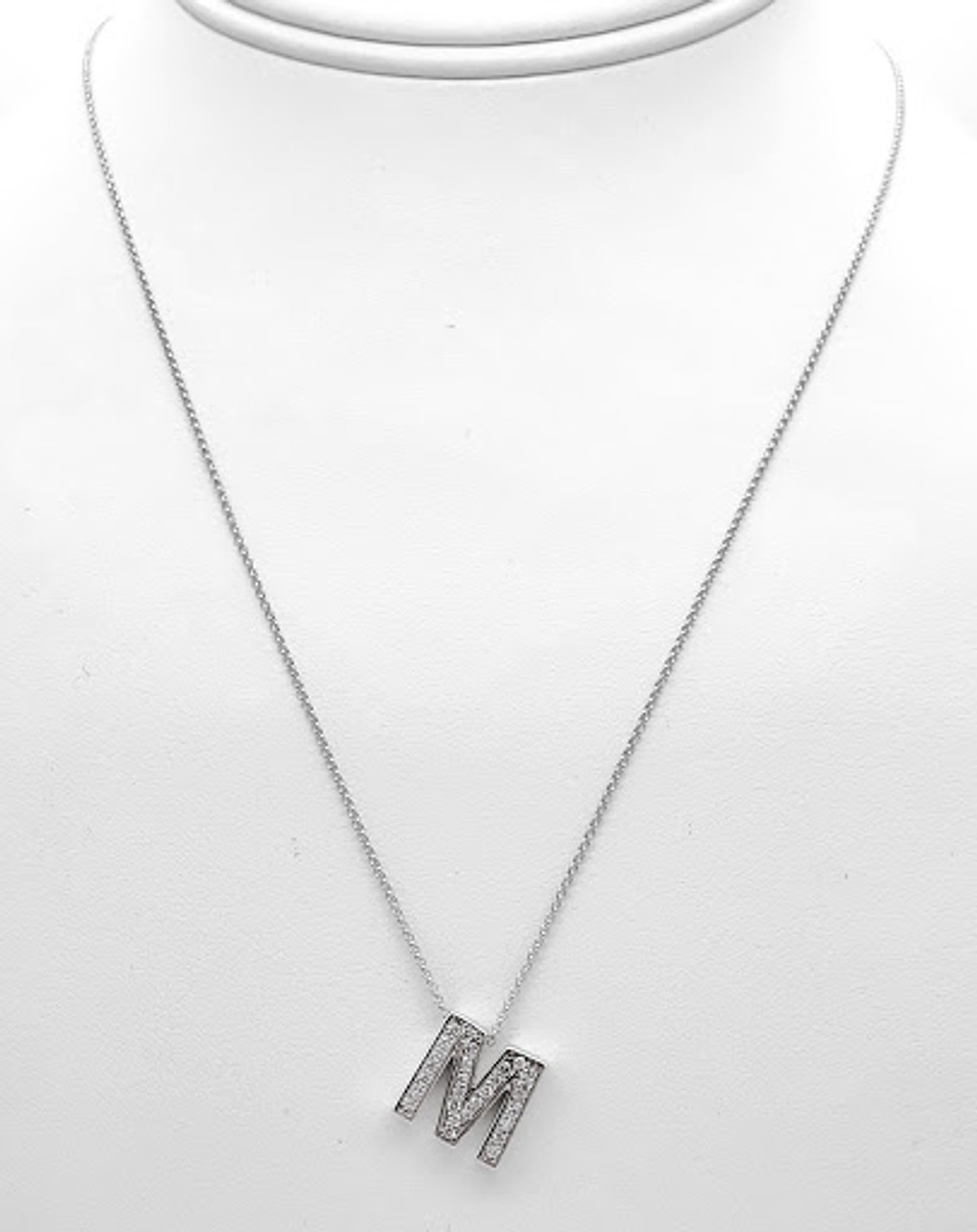 Alphabet Diamond Necklace by Stefano Canturi | 18ct Pink Gold / M