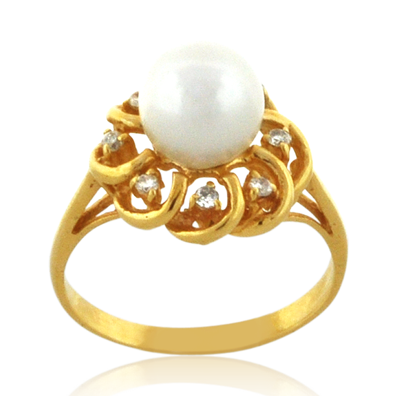 Myah Pearl Ring | 18k Gold Plated – Mur Nomade