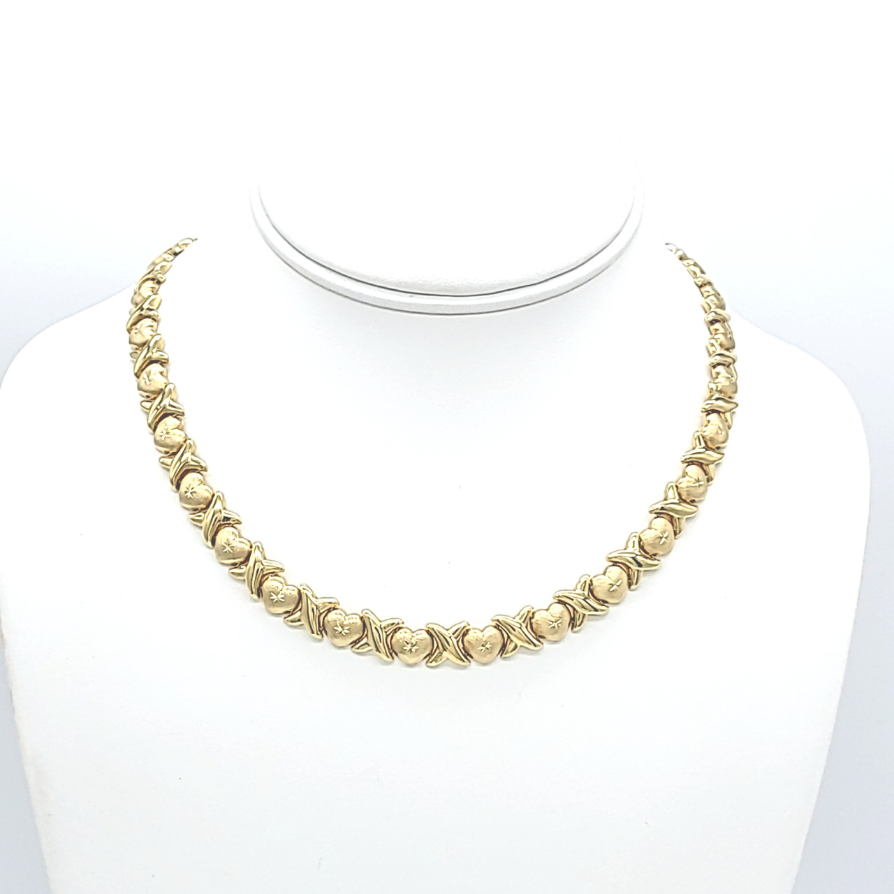 Vintage 14k Gold XO Collar Necklace - EJ Mama