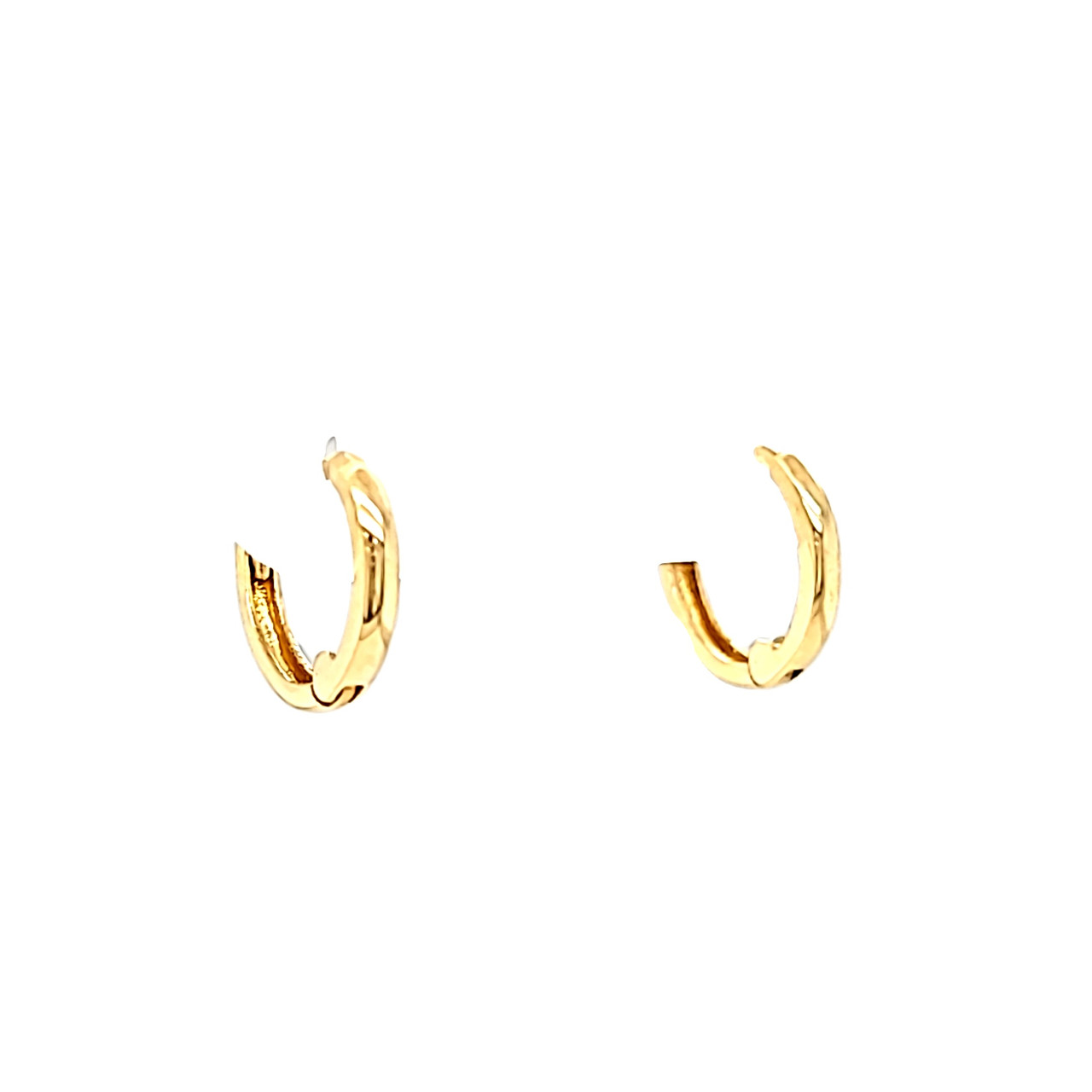 14K Yellow Gold Baby Hoop Earrings Shin Brothers Jewelers Inc.