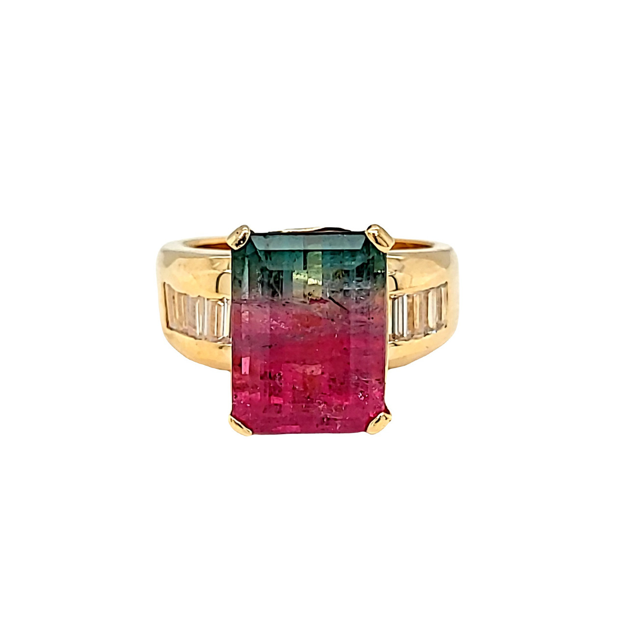 Sami Fine Jewelry Watermelon Tourmaline Frame Ring 040186 - Sami Fine  Jewelry