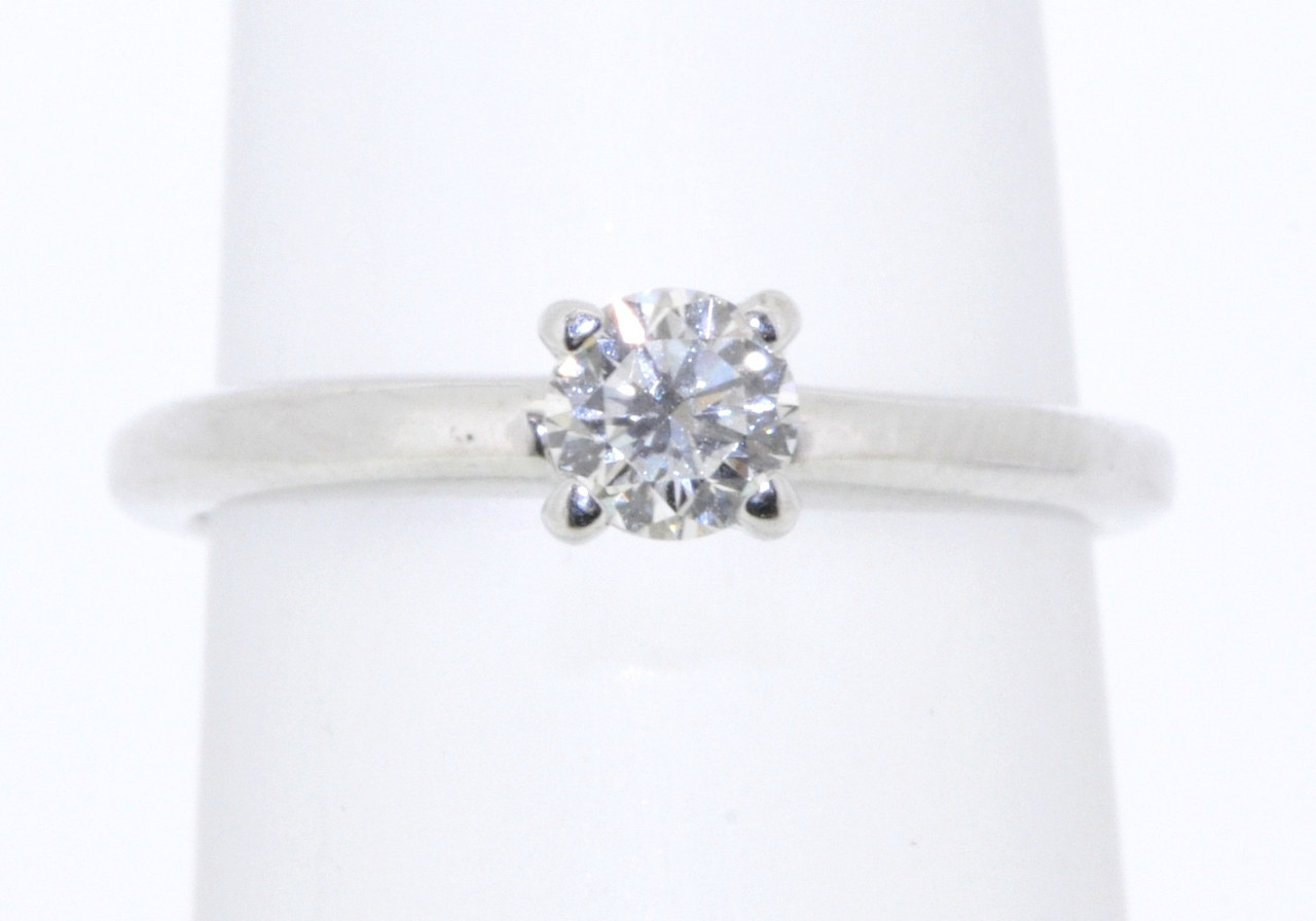 Platinum Solitaire Diamond Engagement Ring 11004007 | Shin Brothers*